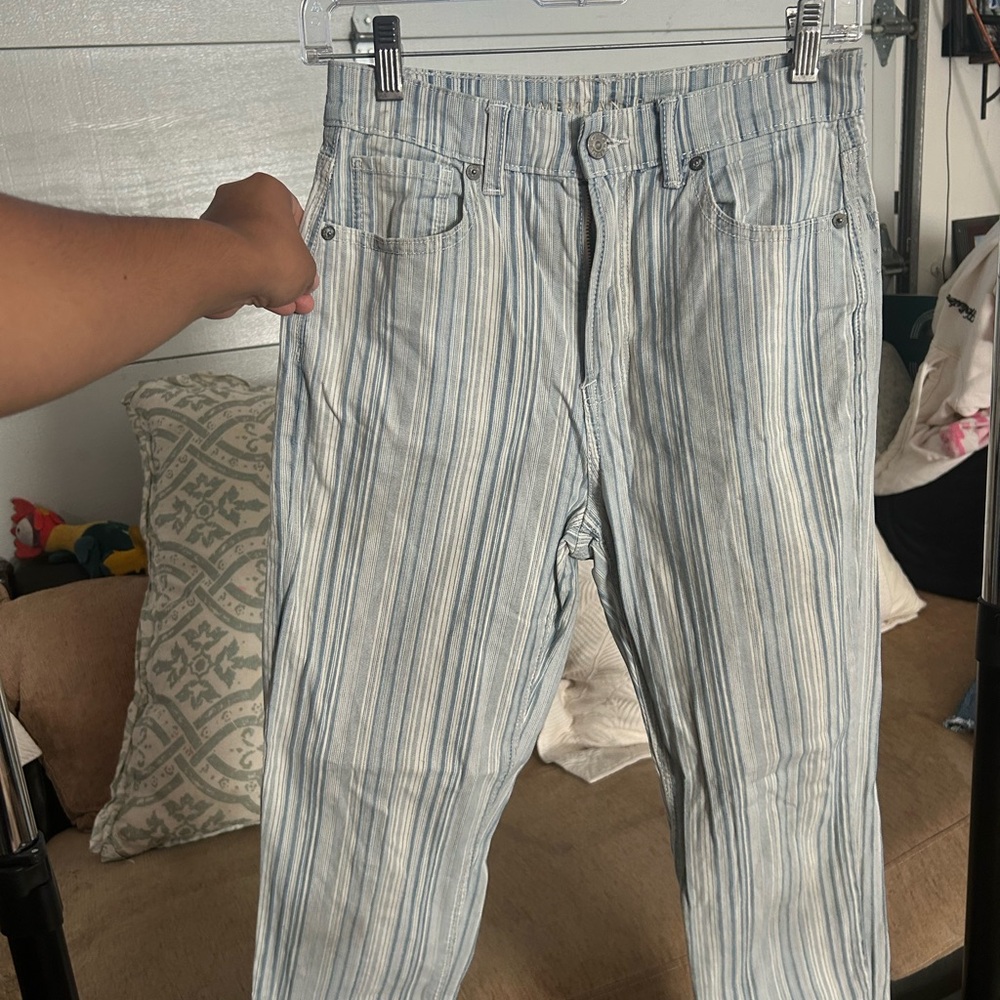 American Eagle Outfitters Striped Boyfriend Jeans